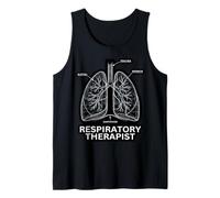 Respiratory Therapist Lungs Anatomy Blueprint Tank Top