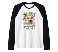 Respiratory Therapist Night Shift RT Healthcare Raglan Baseball Tee