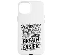 Respiratory Therapist RT Make The World Breath Easier Case for iPhone 15 Plus