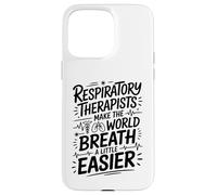 Respiratory Therapist RT Make The World Breath Easier Case for iPhone 15 Pro Max