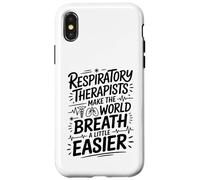 Respiratory Therapist RT Make The World Breath Easier Case for iPhone X/XS