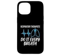 Respiratory Therapists Do It Every Breath EKG Lung Line Case for iPhone 15