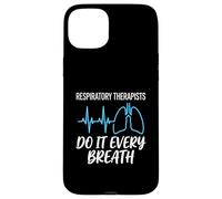 Respiratory Therapists Do It Every Breath EKG Lung Line Case for iPhone 15 Plus