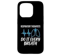 Respiratory Therapists Do It Every Breath EKG Lung Line Case for iPhone 15 Pro