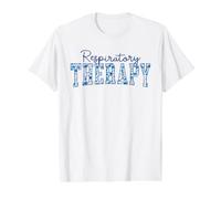 Respiratory Therapy Funny Respiratory Therapist RT Nurse Value Graphic T-Shirt, Men, White, L