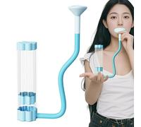 Respiratory Trainer | Lung Exerciser | Muscle Workout Compact Abdominal Device for Adult Men Athlete Gym Home Travel