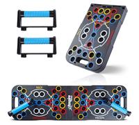 Respire Fitness 54 in 1 Complete Push-Up Board - Foldable Workout Board with Colour-Coded Muscle Targeting, Ergonomic Handles & Training Guide for Home Fitness