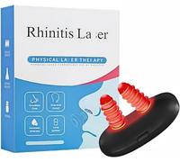 RespiRelief Red Light Nasal Therapy Device,Respi-Relief Nasal Red Light Therapy,Portable Infrared Light Therapy Instrument,Physiotherapy Nasal Soothing Device for Nose Nasal Clearing Device (Black A)