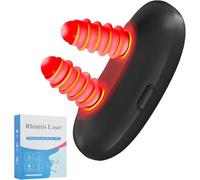RespiRelief Red Light Nasal Therapy Device,Respi-Relief Nasal Red Light Therapy,Portable Infrared Light Therapy Instrument,Physiotherapy Nasal Soothing Device for Nose Nasal Clearing Device (Black)