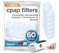 resplabs CPAP Filters - Compatible with ResMed AirSense 11 CPAP Machine - Disposable Air Filter Replacements - 60 Pack