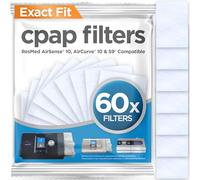 resplabs CPAP Filters Compatible with The ResMed AirSense 10, AirCurve 10 & S9 Machines - Standard Disposable Filter Replacements (60 Count (Pack of 1))