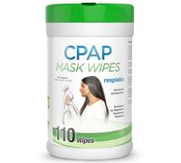 resplabs CPAP Mask Wipes, 110 Count Unscented - Safe for All CPAP Masks, Cushions, and Supplies - Daily Use Cleaning Wipes
