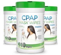 resplabs CPAP Mask Wipes, 3 Pack (330 Wipes) Unscented - Safe for All CPAP Masks, Nasal and Full Face - Daily Use Cleaning Wipes, 9 Month Supply