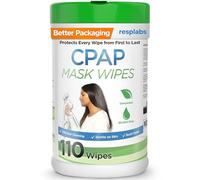 resplabs CPAP Mask Wipes - Unscented, Alcohol-Free Daily CPAP Cleaner for Full Face, Nasal & Pillow Masks - 110 Count