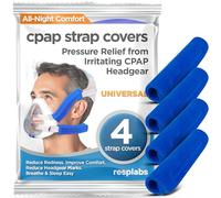 resplabs CPAP Strap Covers Compatible with Most Full Face and Nasal CPAP Mask Headgear - Universal (Pack of 4)