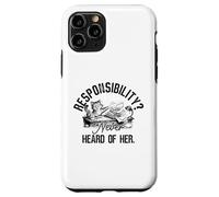 Responsibility Never Heard of Her Cat Procrastinator Case for iPhone 11 Pro