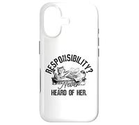 Responsibility Never Heard of Her Cat Procrastinator Case for iPhone 17