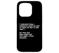Responsible Parent, Funny Parenting Quote Case for iPhone 15 Pro