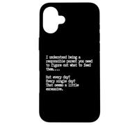 Responsible Parent, Funny Parenting Quote Case for iPhone 16 Plus