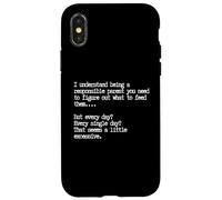 Responsible Parent, Funny Parenting Quote Case for iPhone X/XS