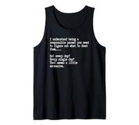 Responsible Parent, Funny Parenting Quote Tank Top