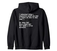 Responsible Parent, Funny Parenting Quote Zip Hoodie