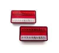 RESPUNEKBAH Automobile Truck Trailer Light Waterproof Red Yellow RV Tail Light Signal Light Accessories 2 Pcs 12V 24V