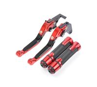 RESPUNEKBAH Brake Clutch Levers & Handlebar Grips for Suzuki for Hayabusa GSXR1300 GSX1300R GSX 1300 R 2008-2017 Motorcycle Adjustable(See The figure21)