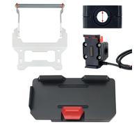 RESPUNEKBAH For C400GT C400 GT C 400 GT C 400GT Motorcycle Mobile Phone Holder Stand GPS Navigation Support Bracket Motorcycle Navigation Bracket(Silver 3 piece set 12mm)