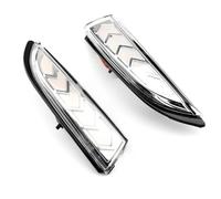 RESPUNEKBAH For Ford For Fiesta Mk7 2008-2017 LED Dynamic Turn Signal Light Side Rearview Mirror Sequential Indicator (White)