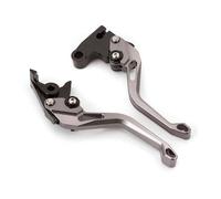 RESPUNEKBAH Motorcycle Adjustable Brake Clutch Lever Handle Hand Grips for CBF600 CBF 600 N/NA/S/SA 2004 2005 2006(3D 158mm Gray)
