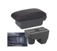 RESPUNEKBAH Storage Box Parts For Toyota For Yaris For Elegant GR Car Armrest Auto Car Accessories Armrest Box 2022 2023 21-25(B1 Black red 3USB)