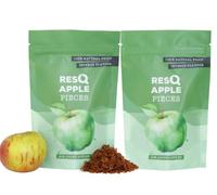 RESQ 2x100g Apple Air-Dried Pieces - 100% Natural, No Added Sugar, Gluten-Free, Resealable Pack - Ideal for Breakfasts, Smoothies, Ice Cream & Baking - Made and Sourced in the UK (Apple)