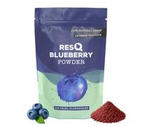 RESQ Blueberry Fruit Powder - 90g Fine dried powder, natural ingredient, Sugar-Free, Vegan, Gluten-Free - Made in the UK from Fresh Berries - Great for Smoothies, Baking, Breakfast and More