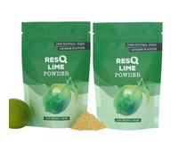 RESQ - Fine Fruit Powder: Natural & Sugar-Free -Sustainable & Preservative-Free - Dried Slowly to Preserve Flavour and Freshness (Lime 2×90g)