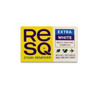 RESQ Stain Remover Soap Bar - Enzyme & Gall Stain Remover for White Fabrics - Natural Laundry Soap Bar for Clothes, Eco Plastic-Free Packaging (90 g)