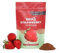 RESQ - Strawberry Powder: Natural, No Added Sugar, 90g Powder from 50 Fresh Berries, Sustainable & Preservative-Free, Sourced and Made in the UK, Cakes, Puddings, Breakfast, Smoothies