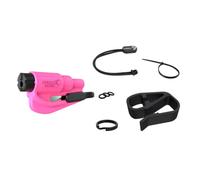 resqme Accessory Pack The Original Emergency Keychain Car Escape Tool, 2-in-1 Seatbelt Cutter and Window Breaker, Made in USA with Visor Clip, Lanyard, Keyring and Cable Tie - Pink