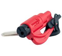 ResQme Keyring rescue tool Seatbelt cutter and glass breaker (Red)