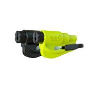 RESQME The Original Emergency Keychain Car Escape Tool, 2-in-1 Seatbelt Cutter and Window Breaker, Made in USA, Pack of 2, Yellow, Black - Compact Emergency Hammer