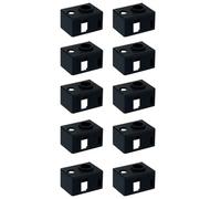 Ressm 10pcs for V6 PT100 Heated Block Silicone Sock Cover for 3D Printers - Enhanced Heat Retention & Protection A