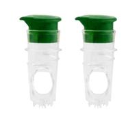 Ressm 2pcs Manual Lemon Juice Squeezing Plastic Citrus Juicer Fruit Pouring Tool Green