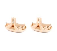 Ressm 2pcs Silicone Drain Ice Cup Drying Rack Bottle Glass Drain Rack Shelf Orange Yellow