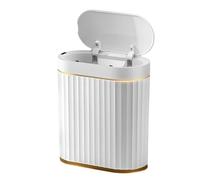 Ressm 7L Sensor Trash Can for Kitchen Garbage Tin for Bathroom Light Luxury Family Living Room Cracks Trash Bin