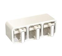 Ressm Wall-Mounted Kitchen Salt MSG Seasoning Condiment Storage Box Home Integrated Multi-Grid Seasoning Jar Set A
