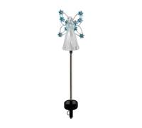 Ressm Waterproof Solar Angel Lights Outdoor Angel Fairy Landscape Lights LED Solar Transparent Ground Plug Lights Decoration,B