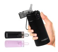 Resszo Small Water Bottle 150ml with Straw, Double Wall Vacuum Small Flask with One-Hand Open Design, 4-6 Hours Hot/Cold Retention and Portable for Coffee, Milk, or Any Beverage