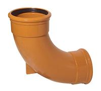 Rest Bend (Double Socket) 110mm Underground Drainage Pipe Fittings Bend Trap Gulley Socket Grid Coupler