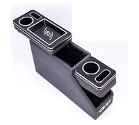 Rest Centre Console FOR Toyota FOR ISIS Row Front Railing Box Set General Business Armrest Central Store Business Car 3th 15CM 16CM Car Armrest Storage Box(Gray Wireless chargi)