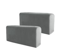 Rest Covers Anti-Slip Sofa Chair Slipcovers Furniture for Ideal for Office and Home with 2Pcs and Rest Size 2pcs Crafted from Fabric Suitable for Daily Operations with Simple (Shallow Gray)